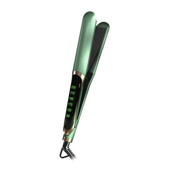 COFEST Health & Beauty,Natural Curls,Hair Curler,Curling Wand,Negative Hair Straightener Without Damaging Hair Curls,Fast Heating Crimper Wand Curler In All Hair Type,Green,A