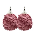 thumbnail image 1 of COFEST Hedgehog Chenille Hand Towel Cute Hanging Hand Wipe Ball Hand Towel Thickened Absorbent Hangable Multifunctional Hand Towel Red, 1 of 8