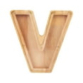 thumbnail image 1 of COFEST Home Decor,Personalized Wooden Name Money Box Wooden Deposit Box Twenty Six English Letters V, 1 of 7