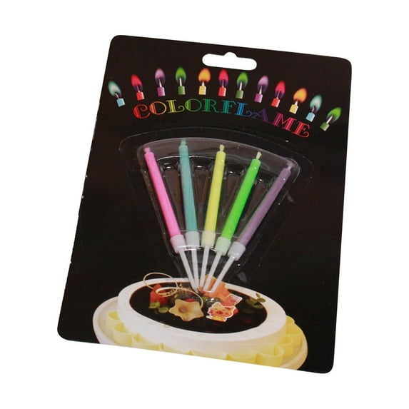 COFEST Home Decoration,Colorful Flame Birthday Candles-Party Cake Candles that Create Cool and Eye-catching Colored Flames for Indoor and Outdoor,A,