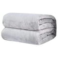 thumbnail image 1 of COFEST Home Decoration,Fleece Blanket Queen Size-Fleece Bed Blanket-All Season Warm Lightweight Super Soft Throw Blanket-Hotel Quality-Plush Blanket For Couch,39.4*55.1In,Gray,, 1 of 8