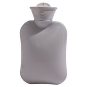 COFEST Home Decoration,Mini Hot Water Bottle Bag/Hand Warmer,Light and Handy,Small Heat Up and Refreezable Cold Pack,Cute Therapy Heating Pad 500 ML,Gray,