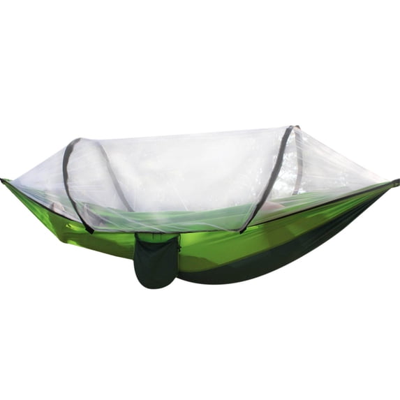 COFEST Home Decoration,Outdoor Net Hammmocks With Mosquito Net Ortable Double/Single Travel Hammocks Hanging Bed For Hunting Camping Sleeping Sway Bed,Green,