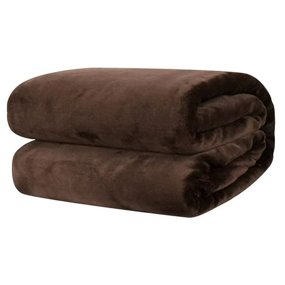 COFEST Home Decoration,Super Soft Fleece Plush Blankets for Bed,Couch,Sofa,Fuzzy Warm Cozy Flannel Lightweight Throw Blanket for Adults,Man,Woman ,Brown,