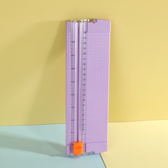 COFEST Home&Garden,4 In 1 Paper Cutter A5 Paper Cutter,Student Paper Cutter,Art Class,Manual Paper Cutting,Stationery,Photo Cutting,Purple,