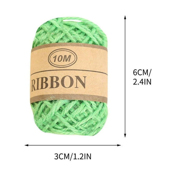 COFEST Home & Garden,Decorative Colored Hemp Rope DIY Auxiliary Material Used For Hanging Tag Photo Wall,Green,