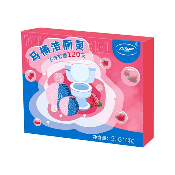 COFEST Household Cleaners,Toilet Bowl Cleaning Block,Bubble Rose Aroma Decontamination Toilet Cleanser Toilet Cleanser Toilet Cleanser Pink