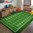 thumbnail image 1 of COFEST Indoor/Outdoor Area Soft Rug American Football Field On Grass Floor Rugs Table Chair Mats Home Living Room Coffee Table Non-Slip Carpet Home Decoration Gifts Green, 1 of 8