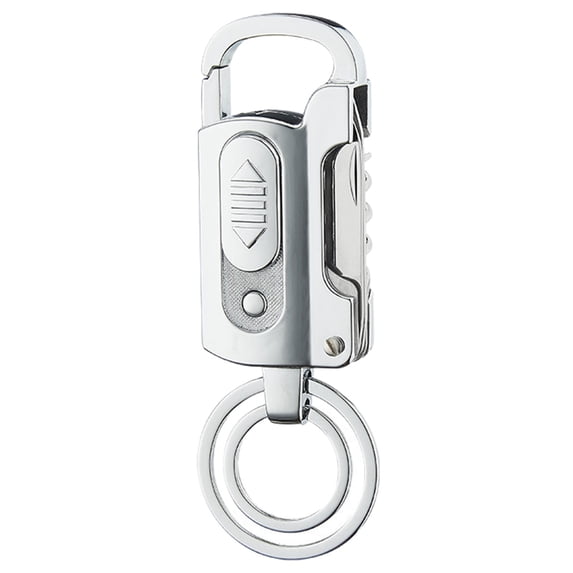 COFEST Keychain Lighter,Electronic Rechargeable Lighter,Electric Lighter,Rechargeable Lighter Outdoor Windproof,Silver,