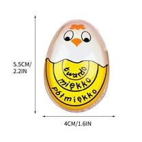 COFEST Kitchen Egg Timer for Boiling Eggs,New Creative Chick Cooking Timer,Boiled Egg Timers,Color Change Observation Reminder Yellow