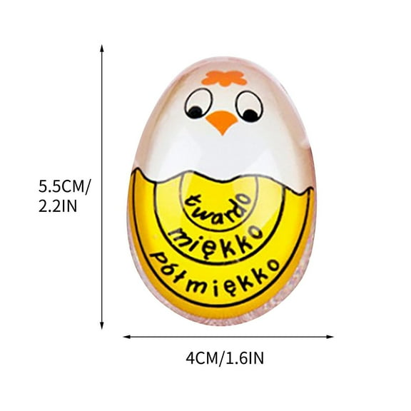 COFEST Kitchen Egg Timer for Boiling Eggs,New Creative Chick Cooking Timer,Boiled Egg Timers,Color Change Observation Reminder Yellow