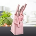 thumbnail image 1 of COFEST Kitchen Knife Set， 6pcs Kitchen Cutter Cooking Tool Non Slip Ultra Sharp Home Kitchen Chef Knife Set Paring Utility Vegetable Fruit Knives Pink, 1 of 1