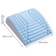 thumbnail image 1 of COFEST Lumbar Relaxer Lumbar Stretch Massage Relaxation Spine Correction Extension Assisted Lumbar Backrest Blue, 1 of 9
