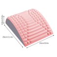 thumbnail image 1 of COFEST Lumbar Relaxer Lumbar Stretch Massage Relaxation Spine Correction Extension Assisted Lumbar Backrest Pink, 1 of 9