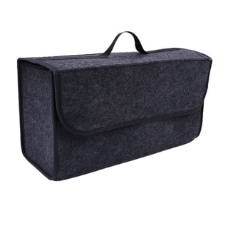 OYOUNGNI Foldable Car Trunk Organizers - 2 Pack, Waterproof, Leakproof Liner, 12.6x12.6x11 Inches, Blue