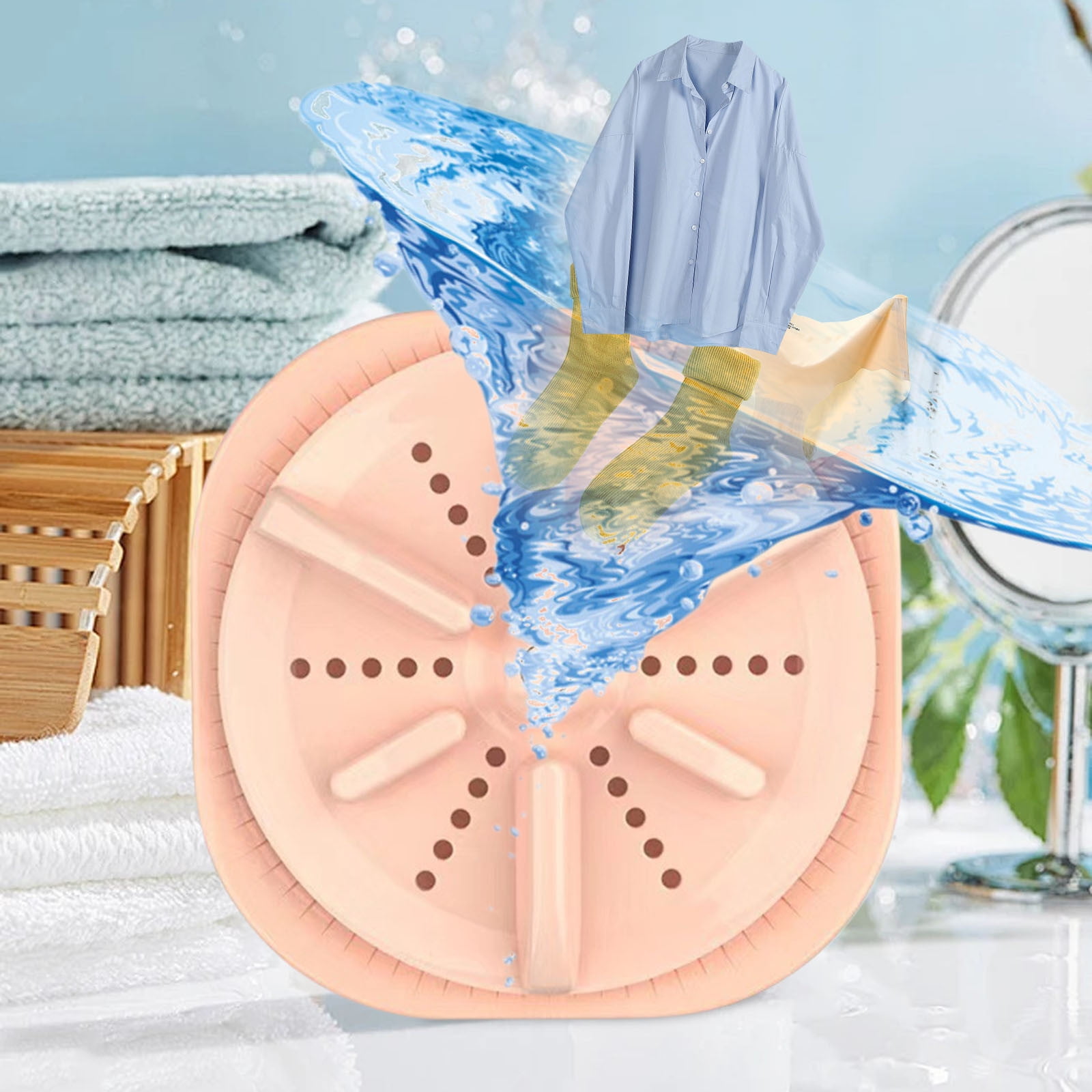 COFEST Mini Portable Washing Machine, Laundry Turbine Washer, USB Power