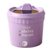 COFEST Mini Rice Cooker, Electric Hot Pot, Portable Mini Ramen Pot for Steaming, Stir-frying, Porridge and Noodle Soup Purple