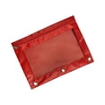 thumbnail image 1 of COFEST Pencil Case,Three-hole Pencil Case Single Zipper Transparent PVC Document Storage Bag Detachable Folder Large Capacity Pencil Case Red, 1 of 6