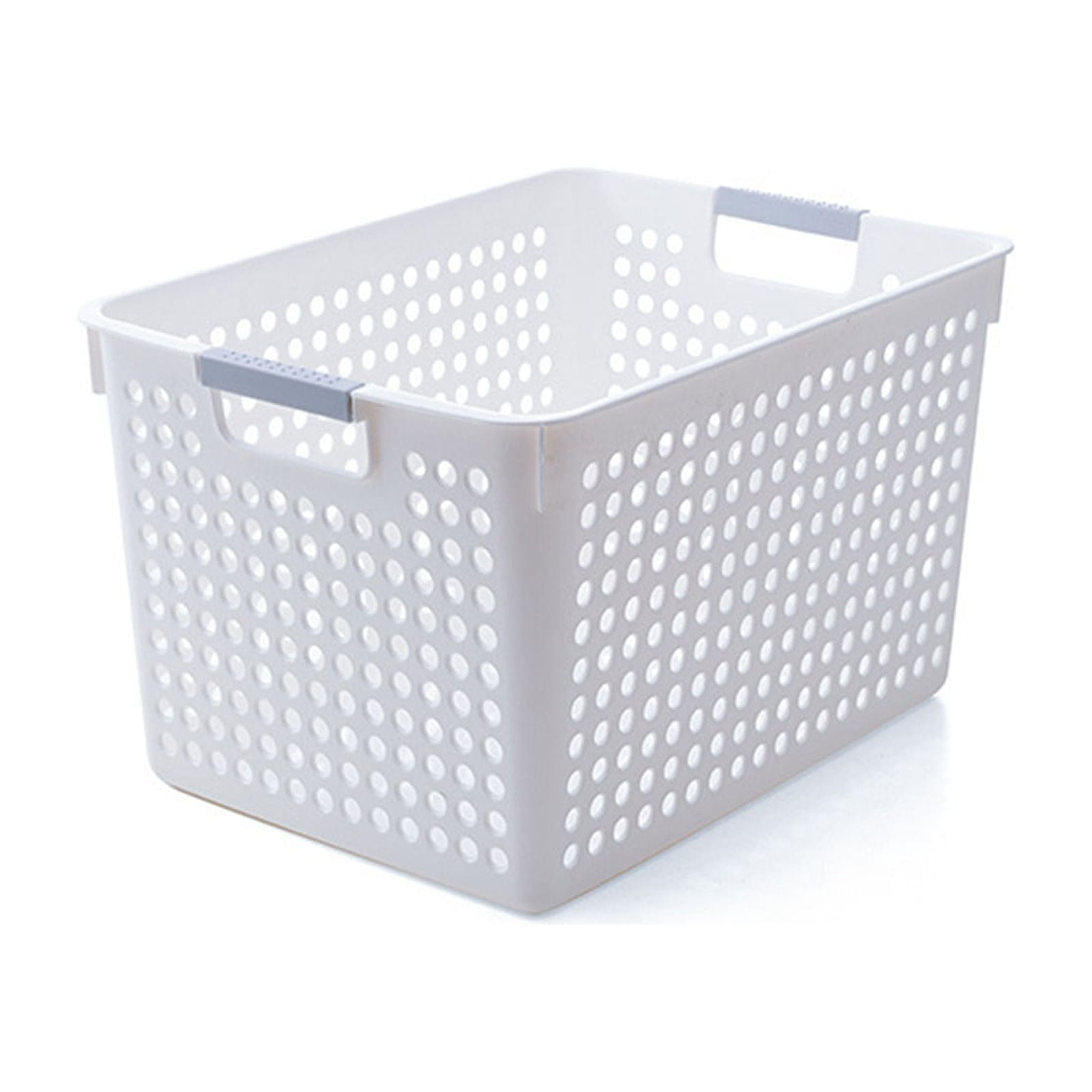 COFEST Plastic Laundry Basket,With Silvery Handle,Collection And