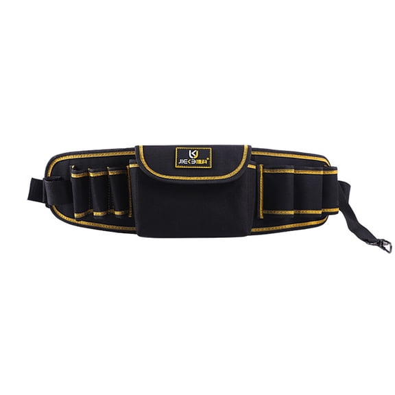 COFEST Pocket Tool Belts With Quick Release Buckle-Heavy Duty Detachable & Adjustion Utility Belt,Work Apron For Men And Women,for Electrician,Carpenter,Construction Black B