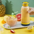 thumbnail image 1 of Kitchen Dining Home Appliances Portable Blenders, And Smoothies,Fruit Juicer USB Rechargeable With 6 Blades,Handheld Blenders For Sports Travel And Outdoors Personal Blenders For Shakes Yellow, 1 of 7