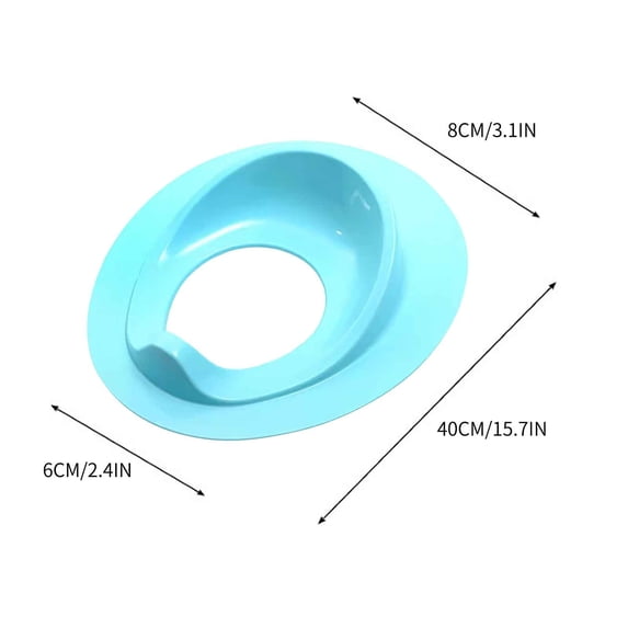 COFEST Potty Training Seat for Toddlers,Children's And Baby Toilet Closet Ring,Fits Round & Oval Toilets,Non-Slip with Splash Guard (Blue) Blue