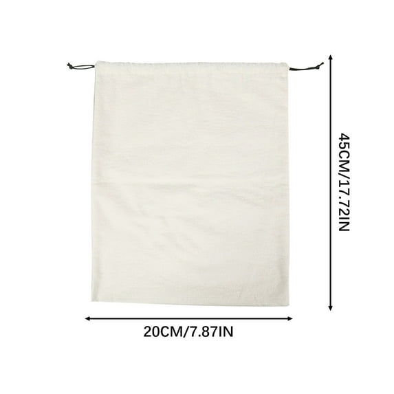 COFEST Pure Cotton Flannel Bag,Bag,Small Leather Bag,Storage Bag,Travel Clothes,Clothing,Underwear,Drawstring,And Buckle Bag C
