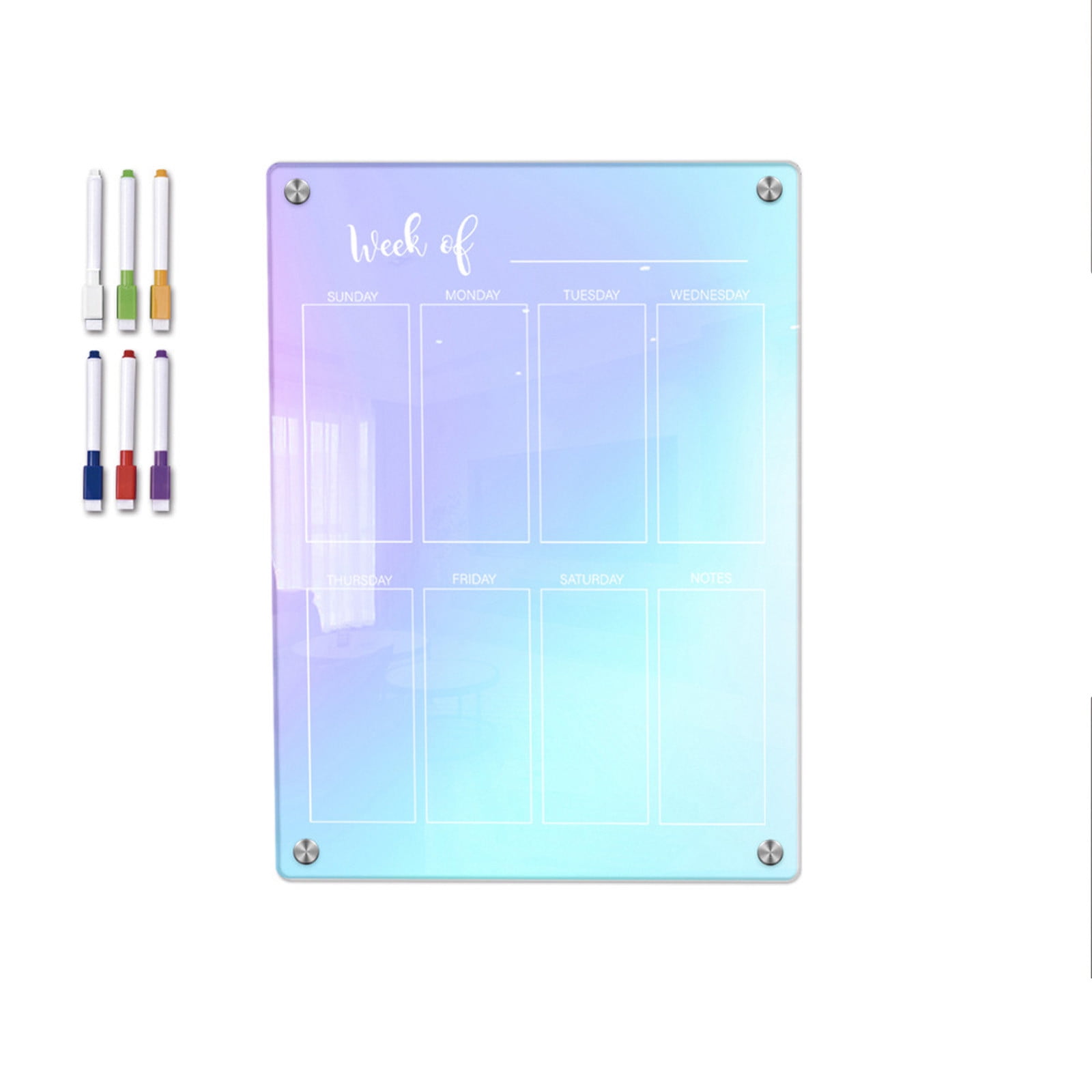 COFEST Refrigerator Acrylic Week Plan Memo Message Board