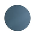 thumbnail image 1 of COFEST Round Leather Placemat Solid Colour Faux Leather Placemats, Coffee Mats, Kitchen Table Mats,, Easy To Clean Kitchen Table Mats Blue, 1 of 7