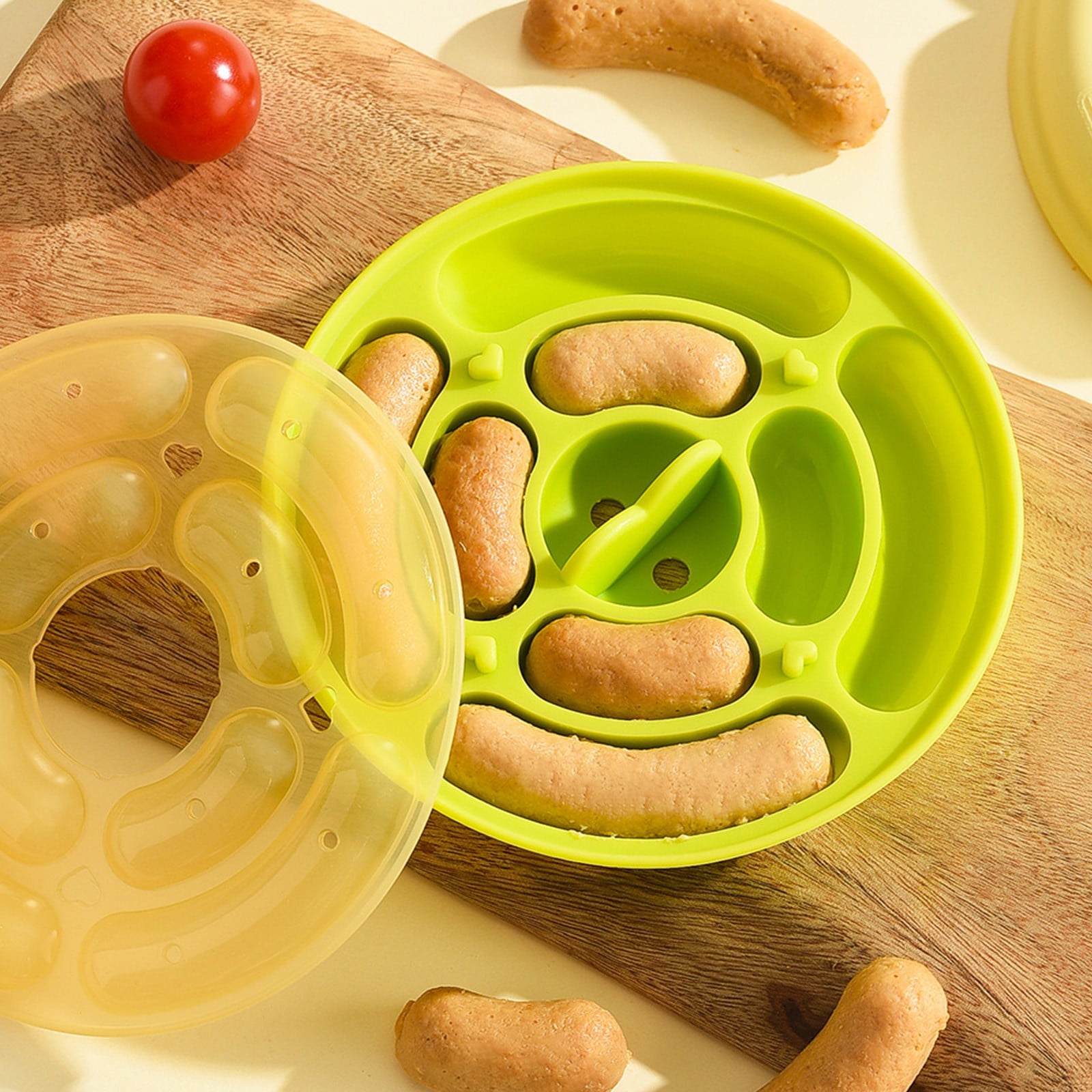 COFEST Sausage Homemade Tray Supplement Baby Steam Meat Sausage Hot Dog