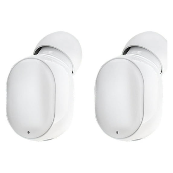 COFEST Single Bluetooth Earbud,Mini Wireless Headset,In Ear Headphones,Sport Earpiece With Mic,Magnetic USB Charging,Waterproofs Earphones For All Phone(2 Pack ) White