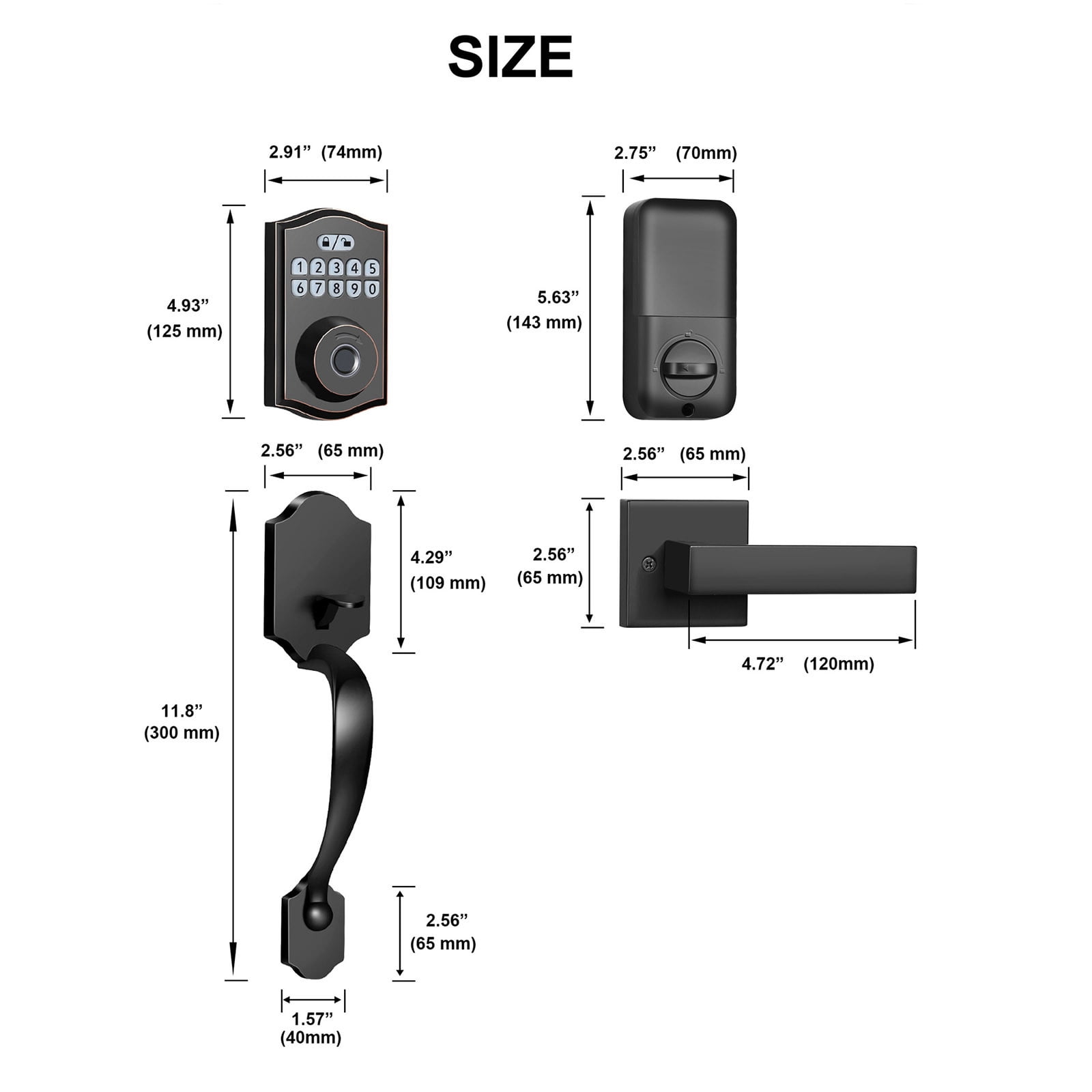 COFEST Smart Home,Fingerprint Door LockKeyless Entry Door Lock With