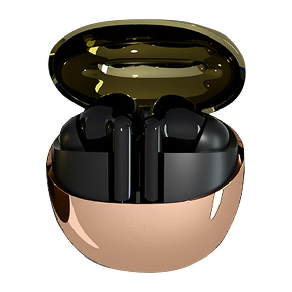 COFEST Smart Wear,Wireless Bluetooth Headphones With Charging Case,Fingerprint Control And Immersive Premium Sound Effect Smart Noise Reduction Waterproof Sweat Proof Earphones,Gold,