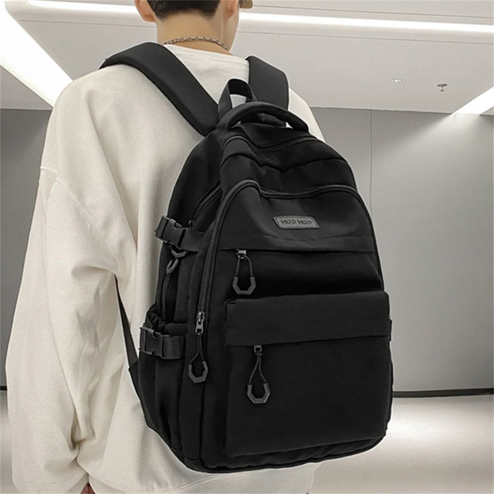 COFEST Storage Trunks Bag Men s And Women s Travel Backpack Airline Approved Carry On Backpack 15.6 inch Laptop Backpack College Weekend Business Hiking Gym Outdoor Backpack Black Walmart