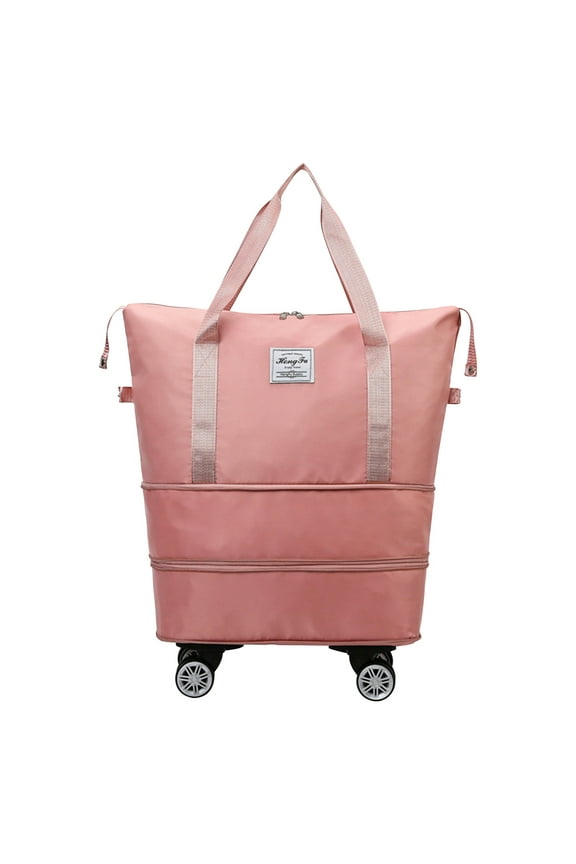 Storage Trunks & Bag,Universal Wheel Travel Bag,Large Capacity Folding Water-Proof Travel Bag Handbag Handbag Travel Duffel Bag Ladies Multi-Function Travel Bag Pink