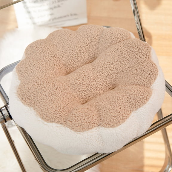 COFEST Super Soft Plush Chair Cushion for Comfort, Memory Foam Floor Seat Cushion with Quick Recovery, Breathable and Portable Dining Room Cushion. Khaki