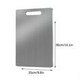 thumbnail image 1 of COFEST Titanium Cutting Board for Kitchen, Stainless Steel Chopping Board, Dishwasher Safe Cutting Board, Kitchen Cutting Board with Hanging Feature B, 1 of 6