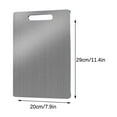 thumbnail image 1 of COFEST Titanium Cutting Board for Kitchen, Stainless Steel Chopping Board, Dishwasher Safe Cutting Board, Kitchen Cutting Board with Hanging Feature A, 1 of 6