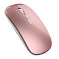thumbnail image 1 of COFEST Wireless Charging Mute Bluetooth Mode Mouse for Laptop, 2.4G+BT5.2 Dual Connection, Ergonomic Design, Portable and Silent, with Power Display and Optical Tracking Rose Gold, 1 of 8