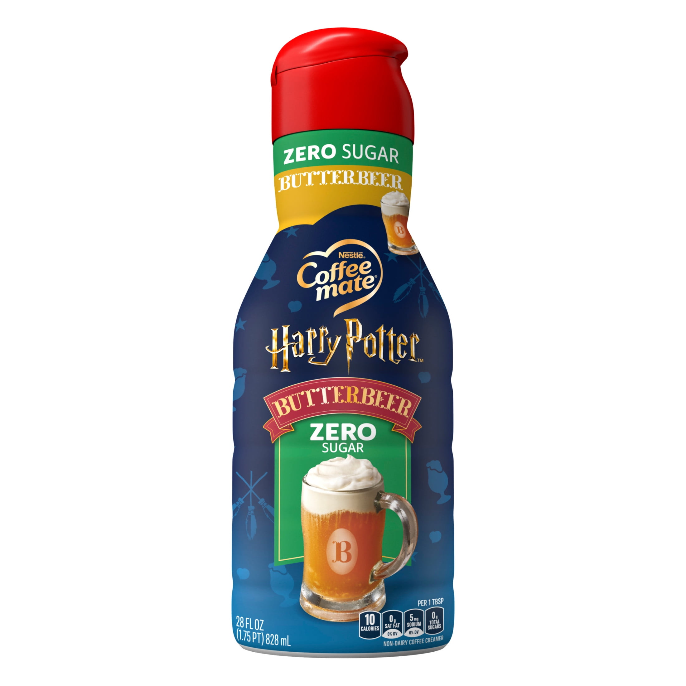 COFFEE MATE Harry Potter Liquid Creamer ZERO SUGAR Butter Beer 28floz Bottle