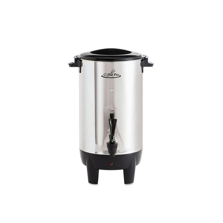 Coffee Pro 30-Cup Percolating Urn/Coffeemaker 30 Cup(s) - Multi-serve -  Stainless Steel 