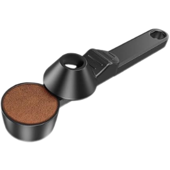 COFFEE SCOOP LONG HANDLE LARGE CAPACITY ANTI-SPILL COFFEE ROUND SPOON