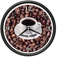 thumbnail image 1 of COFFEE Wall Clock shop cafe kitchen beans java mug, 1 of 1