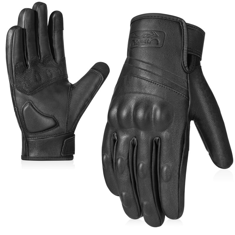 COFIT Microfiber Leather Motorcycle Gloves, Touchscreen Windproof