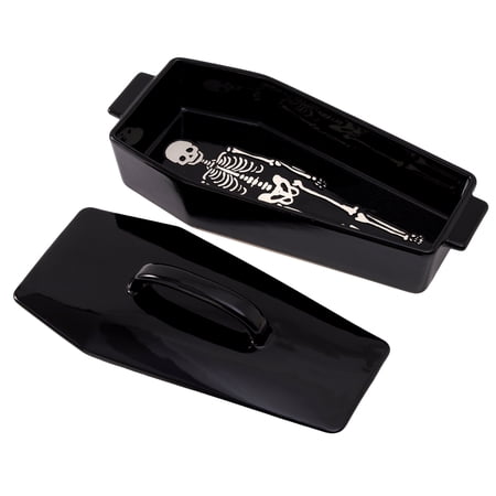 WTC Coffin Figural Stoneware Bake & Serve Dish With Lid, Ceramic Coffin Bake Pan with Cover