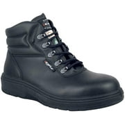 COFRA Leather Work Boots - NEW ASPHALT Treadless Footwear- Size 9,Black