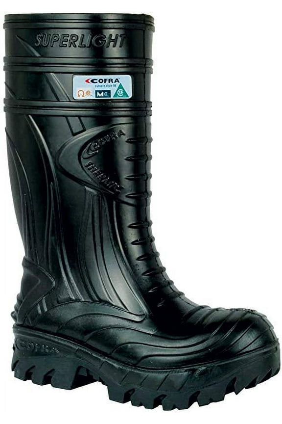 Waterproof Work Boots - THERMIC Cold Weather Rain Boot - Size 12,Black