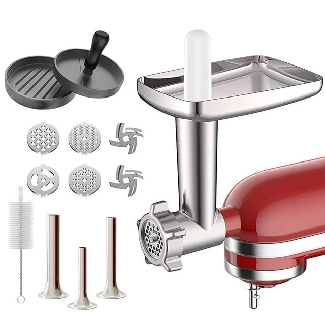 COFUN Meat Grinder KitchenAid, Metal Food Grinder Attachment for KitchenAid Stand Mixer Includes