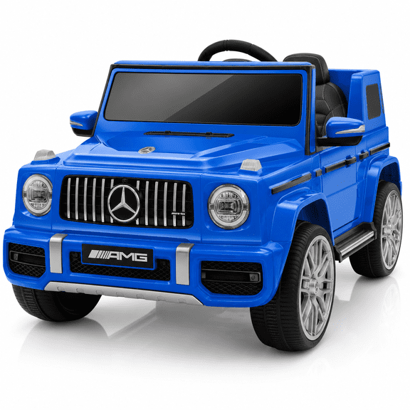 COFUNOK 12V Power Ride on Toys for Toddlers, Kid Electric Car, G63 G Wagon Licensed Mercedes-Benz with Remote Controls, Aged 3-8Y,Max 3 MPH,Blue