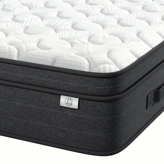 COFUNOK Queen Mattresses 10 Inch Hybrid Pillow Top Queen Size Mattress in a Box, Memory Foam and Pocket Coil Innerspring Mattresses, Cooling & Silent Sleep, Pressure Relief, Medium Feel